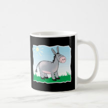 âne heureux mignon tasses à café