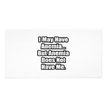 Anemia Fighting Quote Photo Card Template