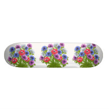 Anemone de Caen Flowers Skateboard