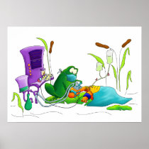 Anesthesia Frog Art Print