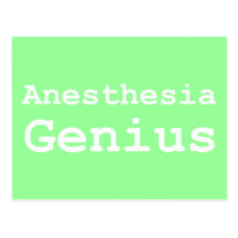 Anesthesia Genius Gifts Postcard
