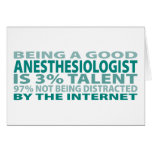 Anesthesiologist 3% Talent Greeting Cards