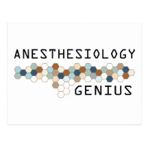 Anesthesiology Genius Post Cards
