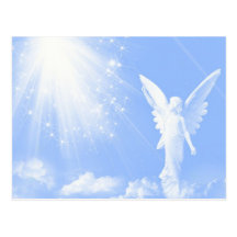 Ange dans les nuages carte postale