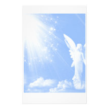 Ange dans les nuages papier à lettre