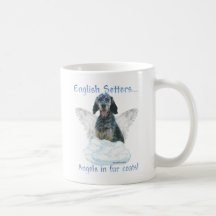 Ange de poseur anglais tasse