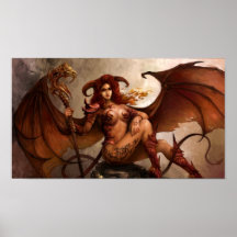 Ange foncé "démon" d'Azmodeus, affiche