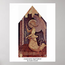 Ange Gabriel d'annonce par Carlo Crivelli Poster