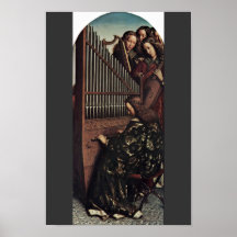 Ange jouant par Hubert Van Eyck (la meilleure qual Affiches