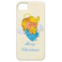 Ange mignon avec l'étoile de Noël Coque Case-Mate iPhone 5