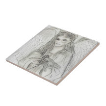 Ange paisible carreaux en céramique