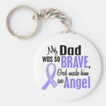 Angel 1 Dad Esophageal Cancer Key Chain