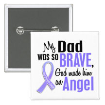 Angel 1 Dad Stomach Cancer Pin