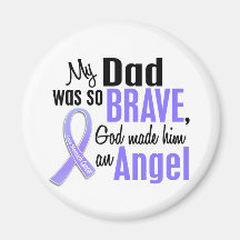 Angel 1 Dad Stomach Cancer Refrigerator Magnet