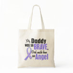 Angel 1 Daddy Stomach Cancer Tote Bag