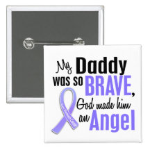 Angel 1 Daddy Stomach Cancer Buttons