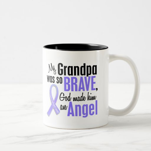 Angel 1 Grandpa Esophageal Cancer Coffee Mugs