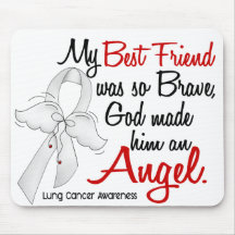 Angel 2 Best Friend Lung Cancer Mousepad