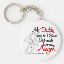 Angel 2 Daddy Lung Cancer Key Chains