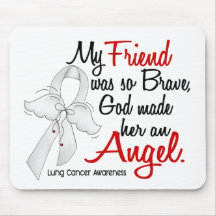 Angel 2 Friend Lung Cancer Mousepads