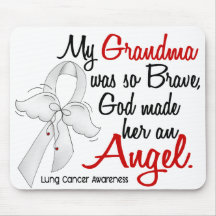 Angel 2 Grandma Lung Cancer Mouse Pads