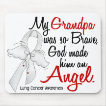 Angel 2 Grandpa Lung Cancer Mousepad