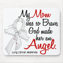 Angel 2 Mom Lung Cancer Mousepads