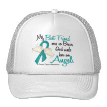 Angel 2 Ovarian Cancer Best Friend Hat