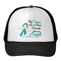 Angel 2 Ovarian Cancer Cousin Hats