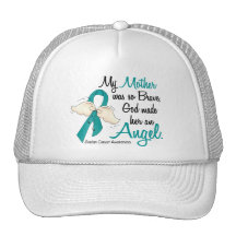 Angel 2 Ovarian Cancer Mother Mesh Hat