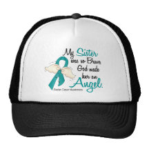 Angel 2 Ovarian Cancer Sister Hat