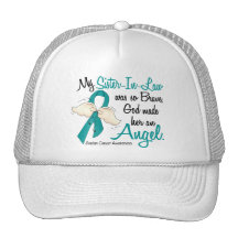 Angel 2 Ovarian Cancer Sister-In-Law Mesh Hats