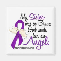 Angel 2 Sister Pancreatic Cancer Magnets