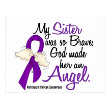 Angel 2 Sister Pancreatic Cancer Postcards