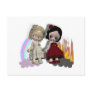 angel and devil cutie girls postcards
