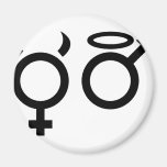 angel and devil icon magnets