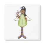 Angel Antics · Angel · Green Refrigerator Magnets
