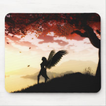 Angel at Dawn Mousepad