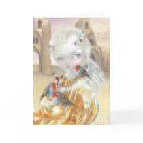 "Angel at Glastonbury Abbey" Greeting Card