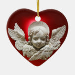 ANGEL / Baby's First Christmas Photo Template,red Ornament