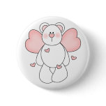 Angel Bear Pinback Buttons
