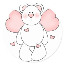 Angel Bear Stickers