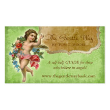 Angel Business Card Christian Spiritual Green