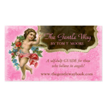 Angel Business Card Christian Spiritual Pink