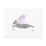 Angel Cat Dark Grey Purple Roses