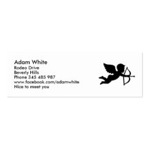 Angel cupid love business card