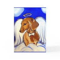 Angel Dachshund Greeting Card