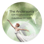 Angel Design 1 - Among Friends Address Labels Round Stickers