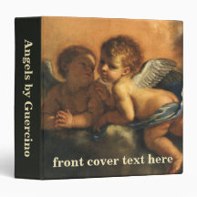 Angel detail, Patron Saints of Modena by Guercino 3 Ring Binder