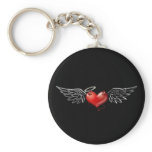 Angel devil background keychain